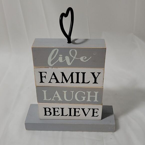 Muli message wood display - Picture 1 of 4